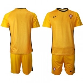 Completo Calcio Portogallo Portiere Bambino Divisa Trasferta Euro 2020